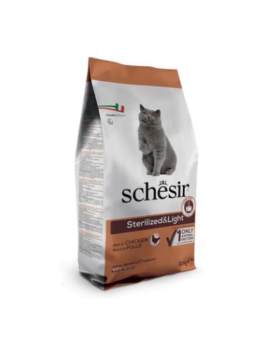 Schesir Sterilizzato Pollo gr 400. Cibo Secco Per Gatti