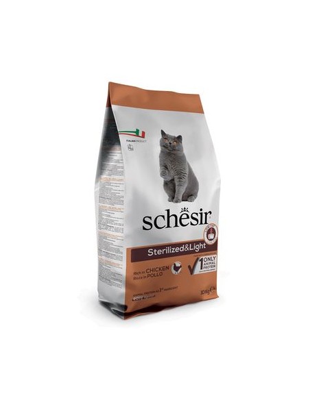 Schesir Sterilizzato Pollo gr 400. Cibo Secco Per Gatti