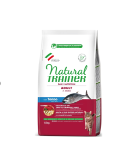 Natural Trainer Adulto Con Tonno kg 1,5. Cibo Secco Per Gatti 2