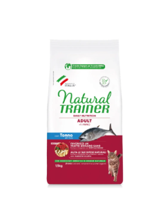 Natural Trainer Adulto Con Tonno kg 1,5. Cibo Secco Per Gatti