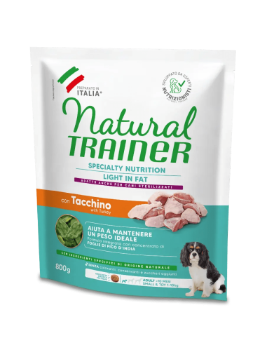 Trainer Natural Ideal Weight Adult Small (carni bianche) GR 800.E' un Alimento Funzionale in grado di favorire il benessere gene