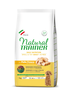 Trainer Dog Natural Small and Toy Pollo e Riso kg 7.Cibo Secco Per Cani