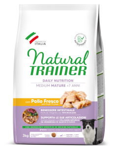 Natural Trainer Dog Medium Pollo Maturity kg 3. Crocchette per cani 2