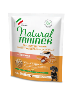 Trainer Dog  sensitive Mini  Salmone No Gluten  gr 800. Crocchette per cani
