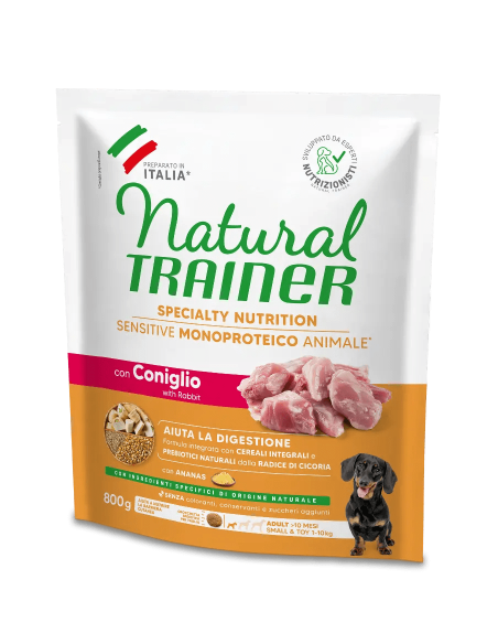 Trainer Dog Sensitive Plus Mini Coniglio gr 800. Mangime Per Cani