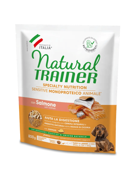 Natural Trainer Sensitive No Gluten Puppy & Junior Small & Toy. gr 800