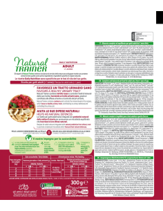 Natural Trainer Adult con Tonno gr 300. Cibo Secco Per Cani 2