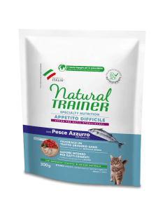 Trainer Natural Gatto  Appetito Difficile Pesce Azzutto gr 300 . Cibo Secco Per Gatti