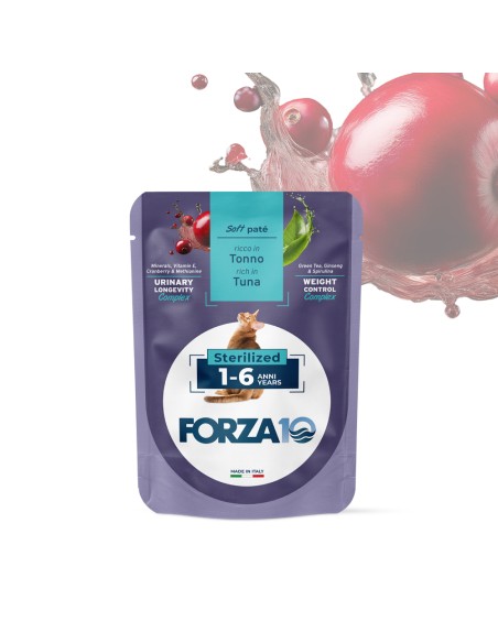 FORZA 10 Botanicat Sterilized Soft Patè Tonno gr.80.Cibo Umido Per Gatti.