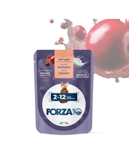 FORZA 10 Botanicat Kitten Soft Patè Salmone gr.80. Cibo per Cuccioli di Gatto.