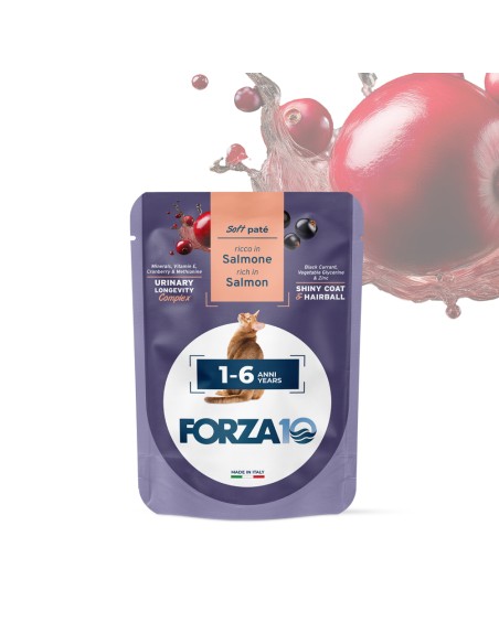 FORZA 10 Botanicat Soft Patè Salmone gr.80. Cibo Umido Per Gatti.