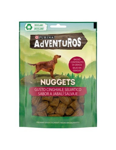 Purina Adventuros Nuggets Cinghiale gr.90. Snack per cani .