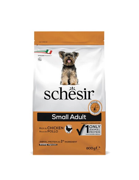 Schesir Small Pollo gr 800. Crocchette per cani