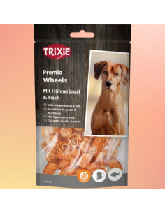 Premio Fish Chicken Whells gr75. Snack per cani.