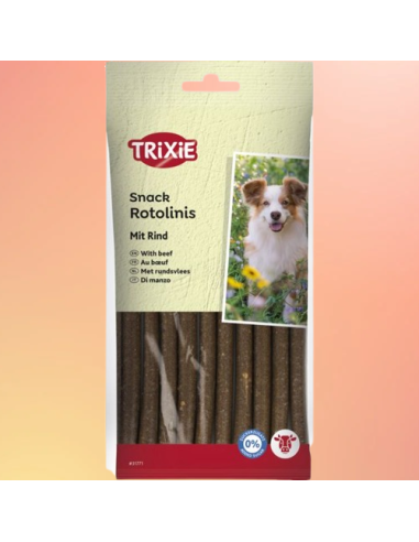 Rotolinis Al Manzo 12 pezzi 12O gr. Snack per cani