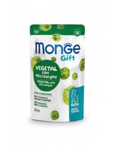 Monge Gift Dog Energy Vegetal microalghe ml 60. Snack per cani .