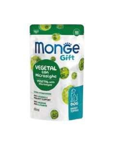 Monge Gift Dog Energy Vegetal microalghe ml 60. Snack per cani . 2