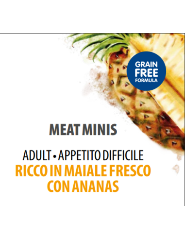 Monge Gift Cat Meat Minis Appetito Difficile Maiale Ananas gr.50. Snack per Gatti .
