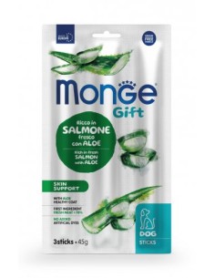 Monge Gift Dog Skin Support Salmone Fresco con Aloe gr.45.SnacK Per Cani .
