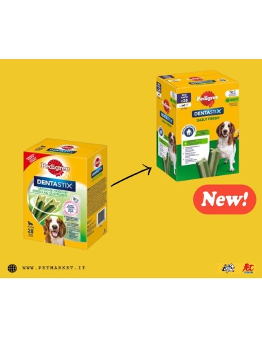 Pedigree Dentastix Fresh Medium  Multipack 28 pezzi. Snack per Cani