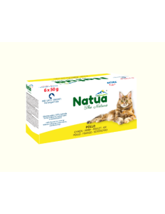 Natua Multipack Pollo 6x50gr.in Jelly. Cibo Umido Per gatti .