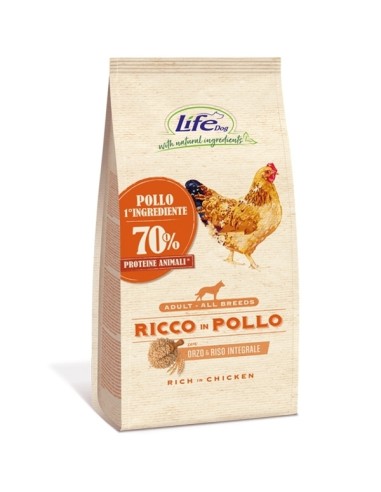 Life Dog Secco Pollo kg.2. Crocchette per cani