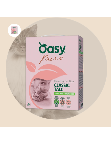 Oasy Lettiera Minerali Pure Classic Talk lt.6.Lettiere per gatti