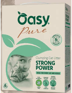 Oasy Lettiera Minerali Pure Strong Power lt.6.Lettiera per gatti 2