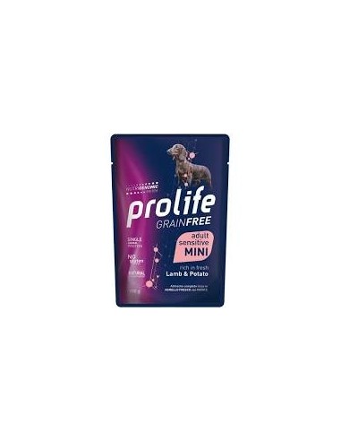 PROLIFE BUSTA GRAIN FREE ADULT SENSITIVE MINI AGNELLO E PATATE GR.100