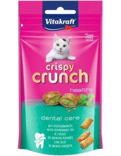 Vitakraft Cat crispy crunch con ripieno di olio di menta gr.60.Snack per gatti.