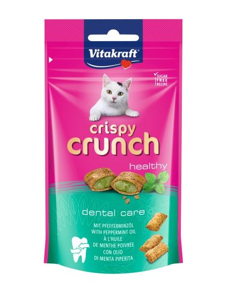 Vitakraft Cat crispy crunch con ripieno di olio di menta gr.60.Snack per gatti.