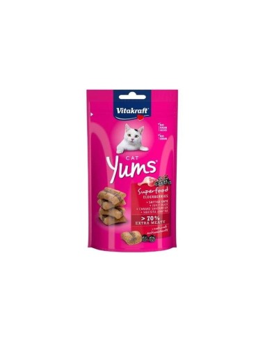 Vitakraft Cat snack Yums anatra e sambuco superfood gr.40.Snack per gatti