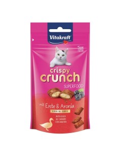 Vitakraft Cat crispy crunch Superfood anatra e aronia gr.60.Snack per gatti.