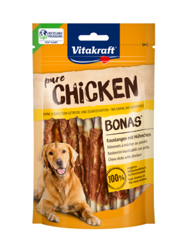 Vitakraft Snack Cane Bonas Bastoncini Con Pollo gr.80.Snack per cani