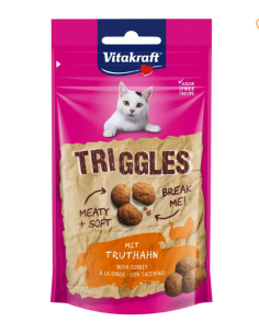 Vitakraft cat snack triggles tacchino gr.40.Snack per gatti .