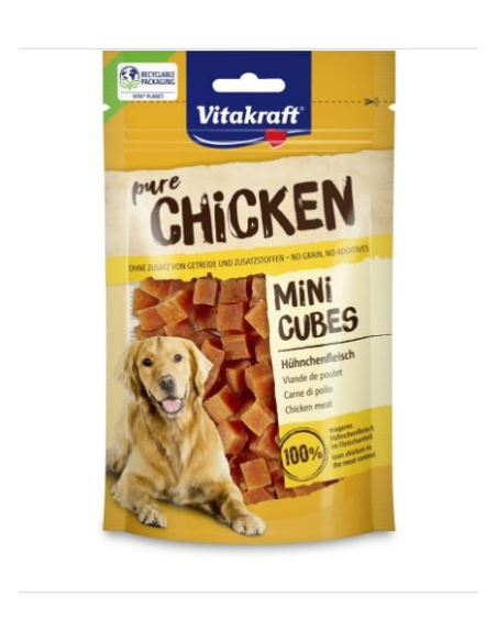 Vitakraft Snack Cane Chicken Mini Cubes gr 80. Snack per  cani