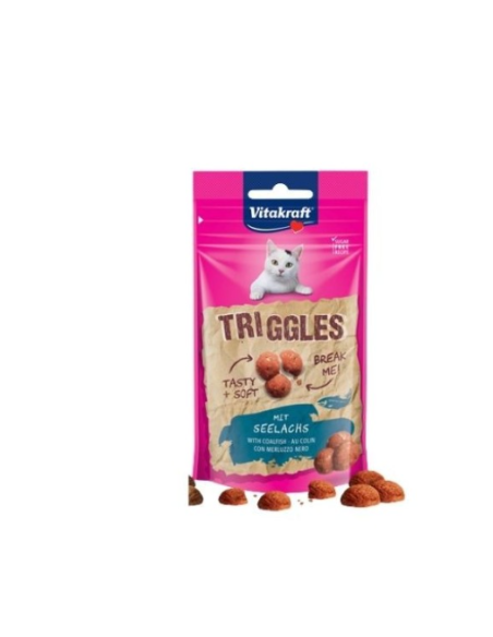Vitakraft cat snack triggles merluzzo nero gr.40.Snack per gatti
