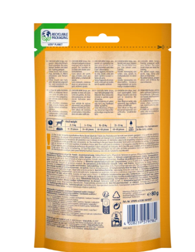 Vitakraft Snack Cane pure Chicken Mini Strips gr.80. Snack per cani