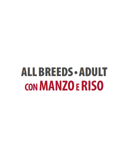 Gemon All Breed Adult manzo e Riso kg 15. Crocchette per cani