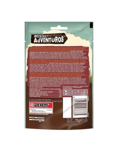 Purina Adventuros Filetti Manzo Gr.70. Snack per cani.