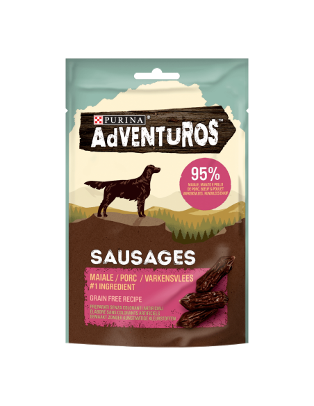 Purina Adventuros  Sausages Maiale Gr.70. Snack per cani