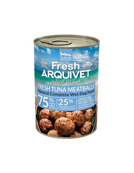 Arquivet Fresh Umido Cane Adult Polpette Tonno gr 400. Cibo Umido per cani .