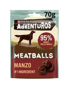 Purina Adevnturos Meatballs Manzo Gr.70. Snack per cani . 2