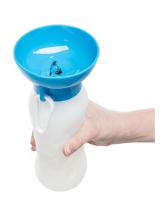 Bottiglia con Ciotola Per L'acqua ml 550. Ciotole per cani.