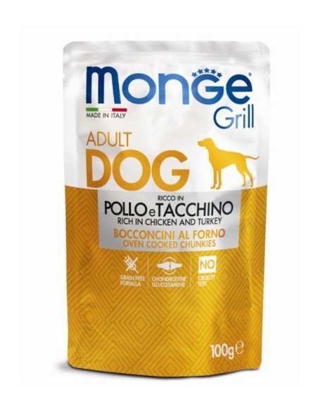 MONGE BUSTA GRILL POLLO E TACCHINO GR.100