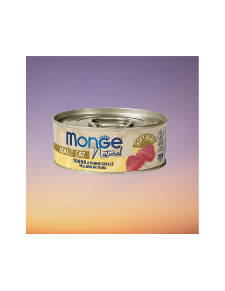 Monge Jelly Trancetti Di Tonno Pinne Gialle gr 80. Cibo Umido Per Gatti