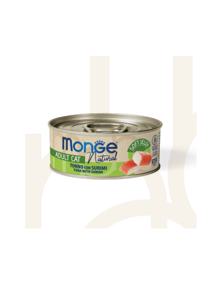 Monge Jelly Filetti di Tonno e Surimi gr 80. CiboUmido Per Gatti