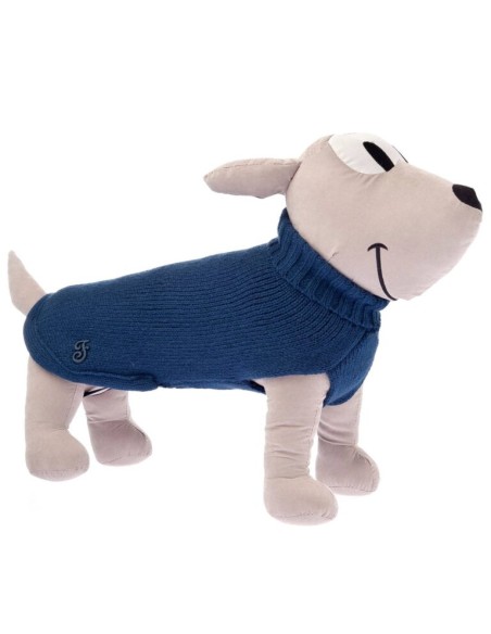 Dolcevita Soffio cm 33 Blu . Abbigliamento per cani .