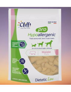 Cliffi Snack Pro Hypoallergenic Maiale gr 100. Snack per cani.