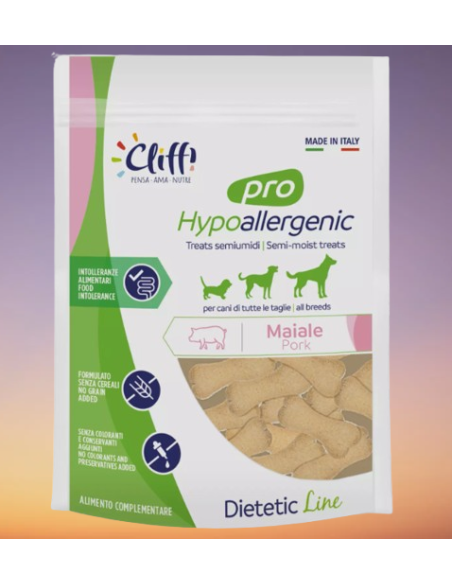 Cliffi Snack Pro Hypoallergenic Maiale gr 100. Snack per cani.